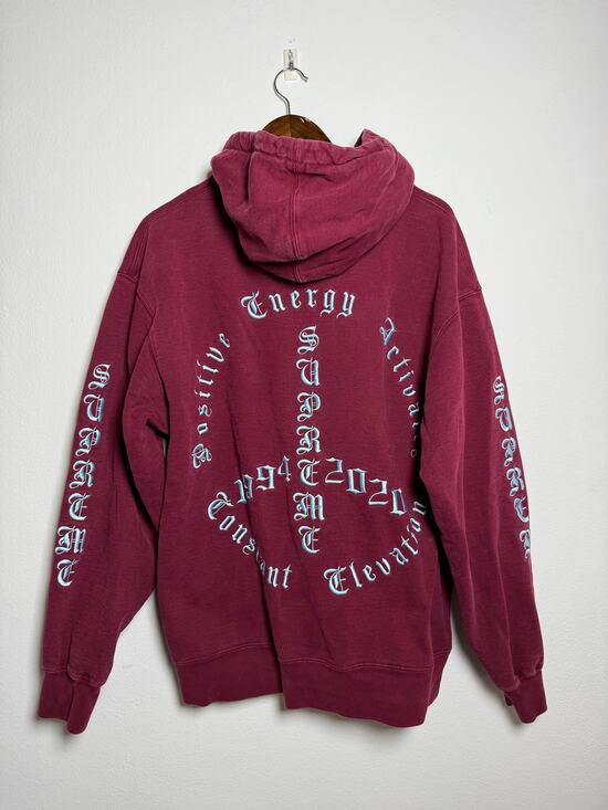 Supreme Other - Supreme Peace Hooded Sweatshirt Cardinal